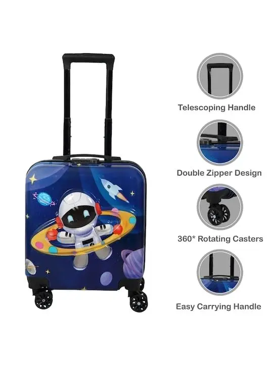 Kids carry on luggage with wheels