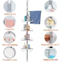 4 Layer Bathroom Corner Telescopic Adjustable Organizer Tower6.webp