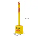 Yellow Duck Silicone Toilet Brush With Holder5.webp