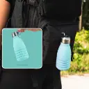 High-quality foldable silicone water bottle, BPA-free, odourless, non-toxic, temperature-resistant, 550 ml for sports, fitness, outdoor, camping or travel 1.webp