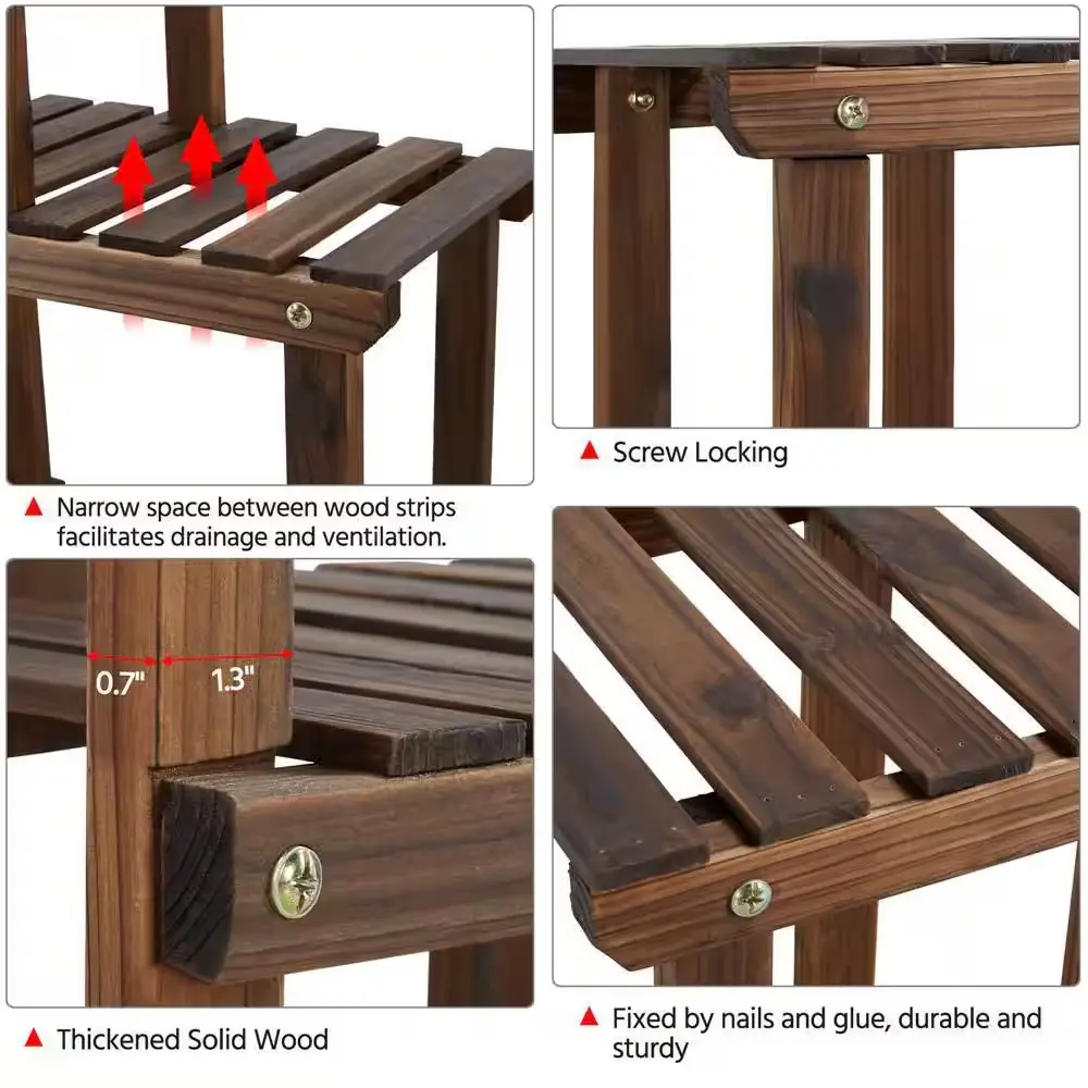 wooden plant stands near me