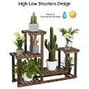 wooden plant stand for living room