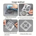 Drain_Hair_Catcher_Mesh_Sticker_Disposable_Shower_Strainer_Bathroom_Anti-clogging_And_Insect_Filter_Sticker_usage_method.webp