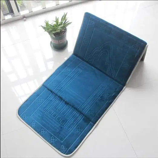 Foldable Prayer Rug with Back Support  Padded Islamic Salah Mat for Men & Women  Portable Travel Sajdah with Carry Pocket4.webp