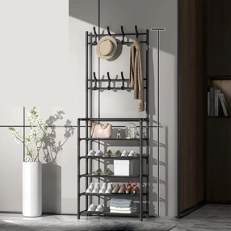 Multifunctional Shoe, Bag, Hat, Shirt Organizer Hall Tree Rack2.webp