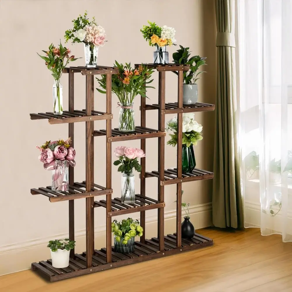 Side view of 6-tier plant stand showing tier depth and spacing.webp