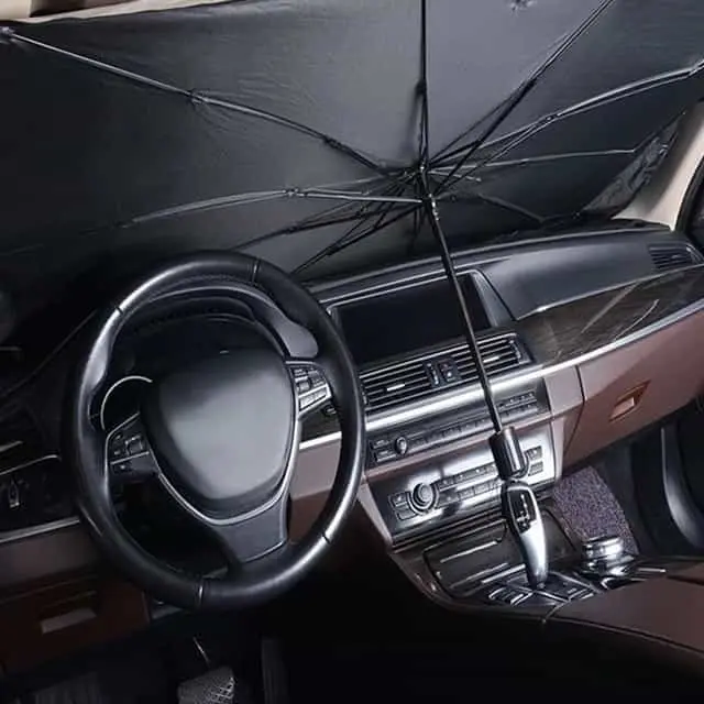 Thermal Insulation Anti-falling Car Sun Shade Foldable Umbrella6.webp