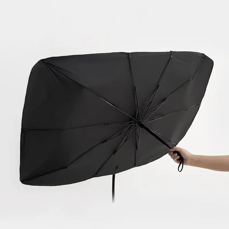 Thermal Insulation Anti-falling Car Sun Shade Foldable Umbrella3.webp