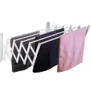 5-Bar Wall Mounted Extendable Clothes Hanger - Foldable Laundry Drying Rack