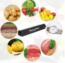 Vacuum Sealers，Automatic Food Preservation Machine for Dry and Moist Food Packing, Fresh Preservation Vacuum Air Sealing System Dual Capacitance Design Safety Black with Free 5 pcs Sealing Bags