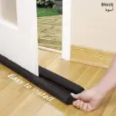 Door Draft Stopper Weather Seal Strip Window Breeze Blocker & Adjustable Doors Sweep Noise Reducer