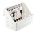 Hollow plastic support with suction cup 22x12x15cm