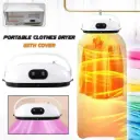 Portable Clothes Folding Dryer, Portable Dryers, Small Compact Foldable Electric Drying Machine with Dry Bag for Travel, Home, Apartment