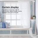 Adjustable Telescopic Extendable Curtain Rod – No Wall  Drilling Installation, Multipurpose Stainless-Steel Clothes Hanger Rod