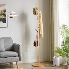 Premium Wooden Coat Rack Stand – Modern Minimalist Entryway Organizer for Jackets, Hats & Bags, Space-Saving Home Décor