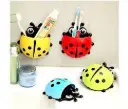 Cute Animal Suction Cup Toothbrush Holder (BUY 1 GET 1 FREE) – Tortoise & Ladybug Designs – Wall Mounted No-Drill Bathroom Organizer for Kids – Random Colors – Fun & Hygienic Oral Care Accessory Qatar