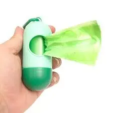 Portable Baby Diaper Disposal Bags with Dispenser & Clip – Leak-Proof Odor Control Nappy Bags Refill Rolls, Travel-Friendly Baby Poop Bags Holder for Stroller, Hygienic Newborn Waste Solution