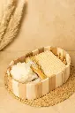 5-Piece Wooden Spa Bath Set – Body Brush, Pumice Stone, Bath Loofah, and Back Scrubber | Body Exfoliation Set for Smooth Skin and a Home Spa Experience