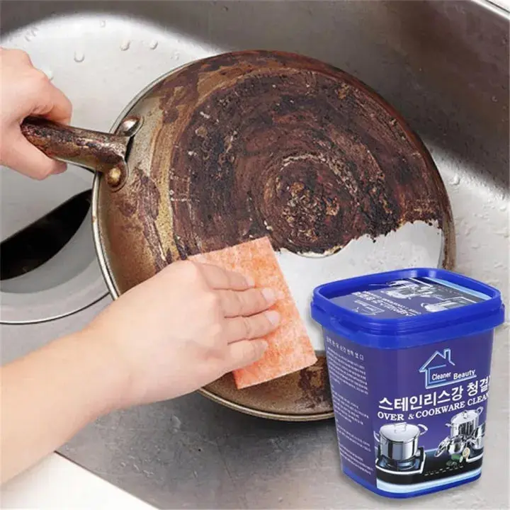 Pack Of 2Pc Multi-Purpose Decontamination Paste - Powerful Rust Remover and Stainless Steel Cleaner for Kitchen Cookware