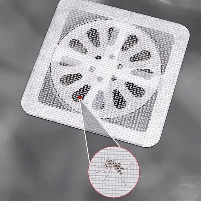 10 Pcs Disposable Drain Hair Catcher Mesh Sticker
