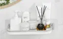 Folding Wall Storage Shelf, No Drilling Shower Shelf - Self Adhesive Shower Basket - Plastic Bathroom Shelf - Wall Shelf for Bathroom and Kitchen