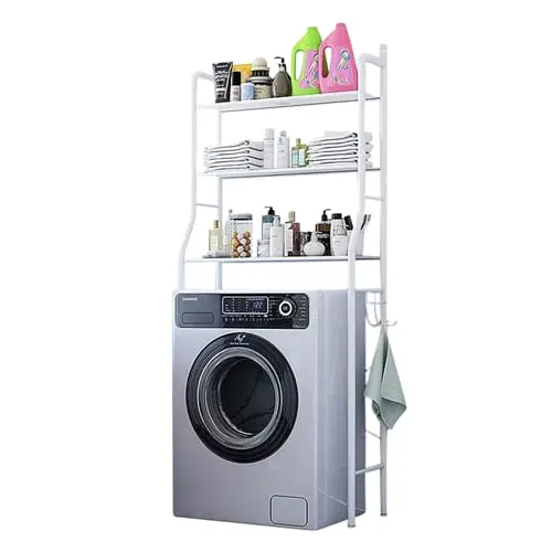 Multi-Layer Laundry Shelf Rack, Washing Machine Storage Organizer Stand