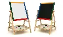 Art Easel for Kids, Modern Kids Chalkboard Easel, Double Sided Children Standing Chalkboard, Two-in-one blackboard and whiteboard