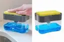 Soap Dispenser with Sponge Holder for Kitchen Sink