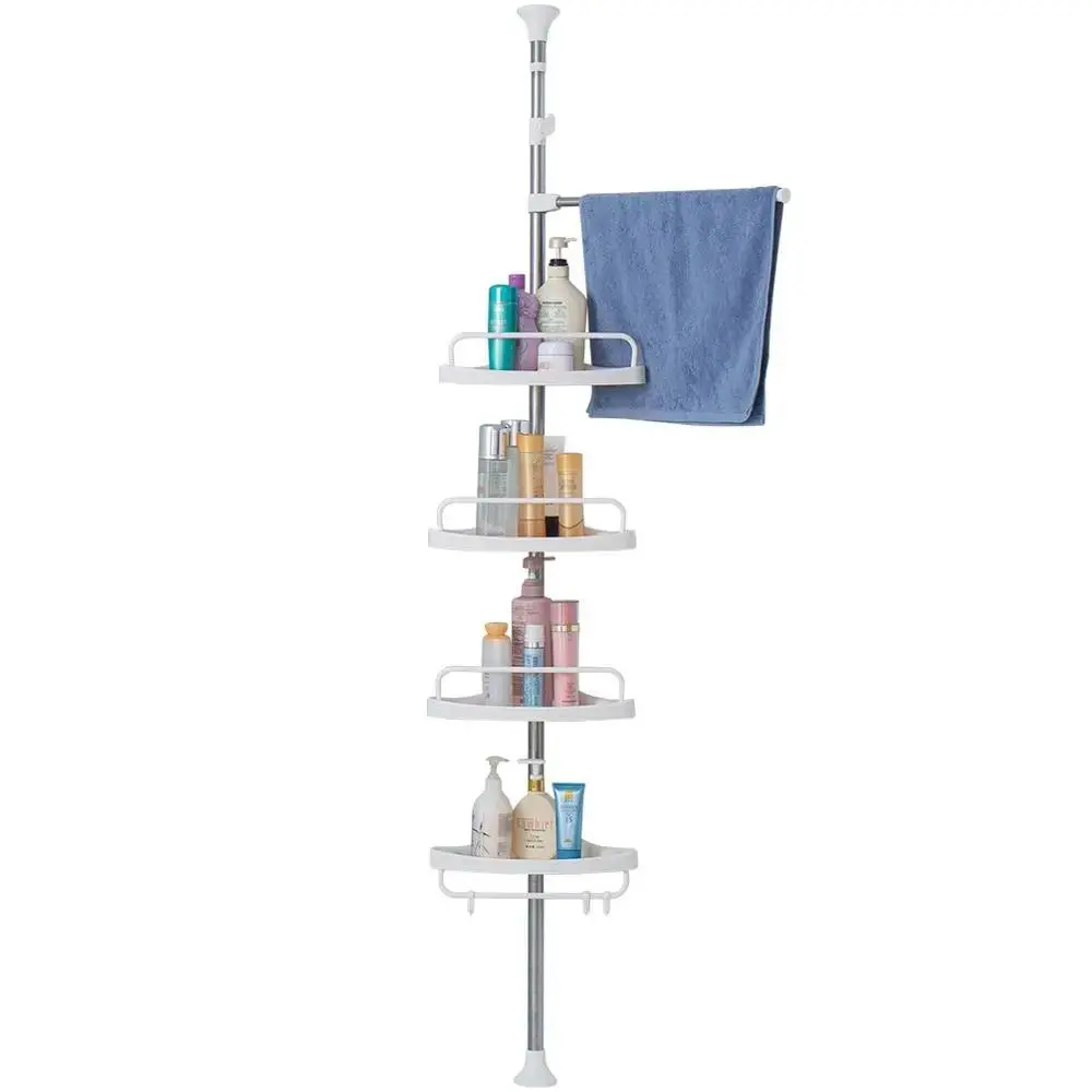4 Layer Bathroom Corner Telescopic Adjustable Organizer Tower