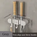 Wall Mounted/Self Adhesive Mop Holder/ Broom Organizer