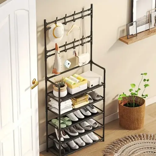 Multifunctional Shoe, Bag, Hat, Shirt Organizer Hall Tree Rack