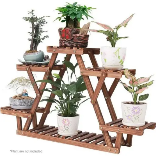 Wooden Plant Stand Qatar - Affordable Indoor Plant Stand for Doha Homes