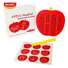 JIAN DA APPLE MagPad Magnetic Drawing Board for Kids (142 Ball Pops) — Educational, Mess-Free Sensory Toy for Fine Motor Skills & STEM Learning in Qatar