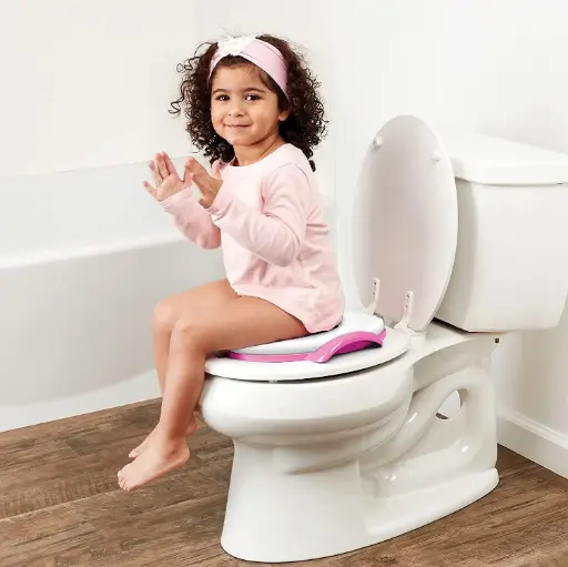 Soft Baby Potty Seat - Super Padded Toilet Training Seat for Boys & Girls - Easy to Clean - Fits All Toilets - Comfortable Potty Training Solution - Random Colors Available