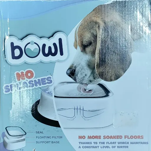 Pet Water Bowl with Volume Control and Gate
