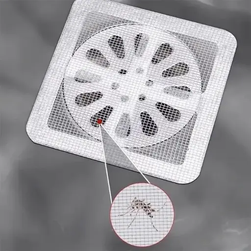 10 Pcs Disposable Drain Hair Catcher Mesh Sticker