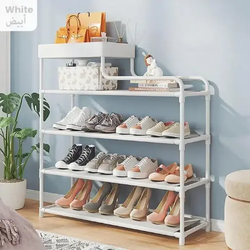 4 Tier L-type Shoe Organizer Rack