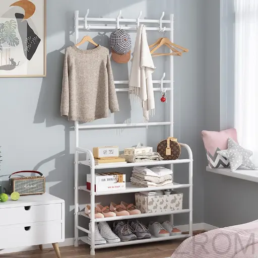 3in1 Multifunctional Hall Tree Shoe Rack with Storage Organizer