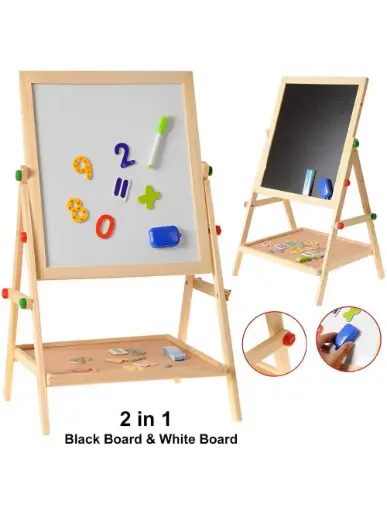 Magnetic White & Black Board with accessories