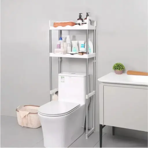2 Tier Toilet Rack Stainless Steel
