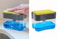 Soap Dispenser with Sponge Holder for Kitchen Sink