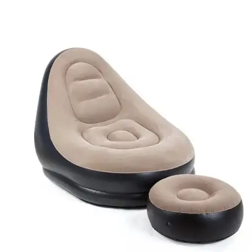 Inflatable Air Filling Premium Lounge Sofa Chair with Footrest