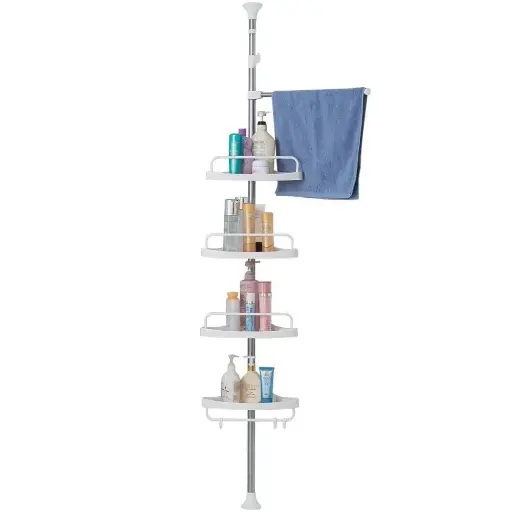 4 Layer Bathroom Corner Telescopic Adjustable Organizer Tower